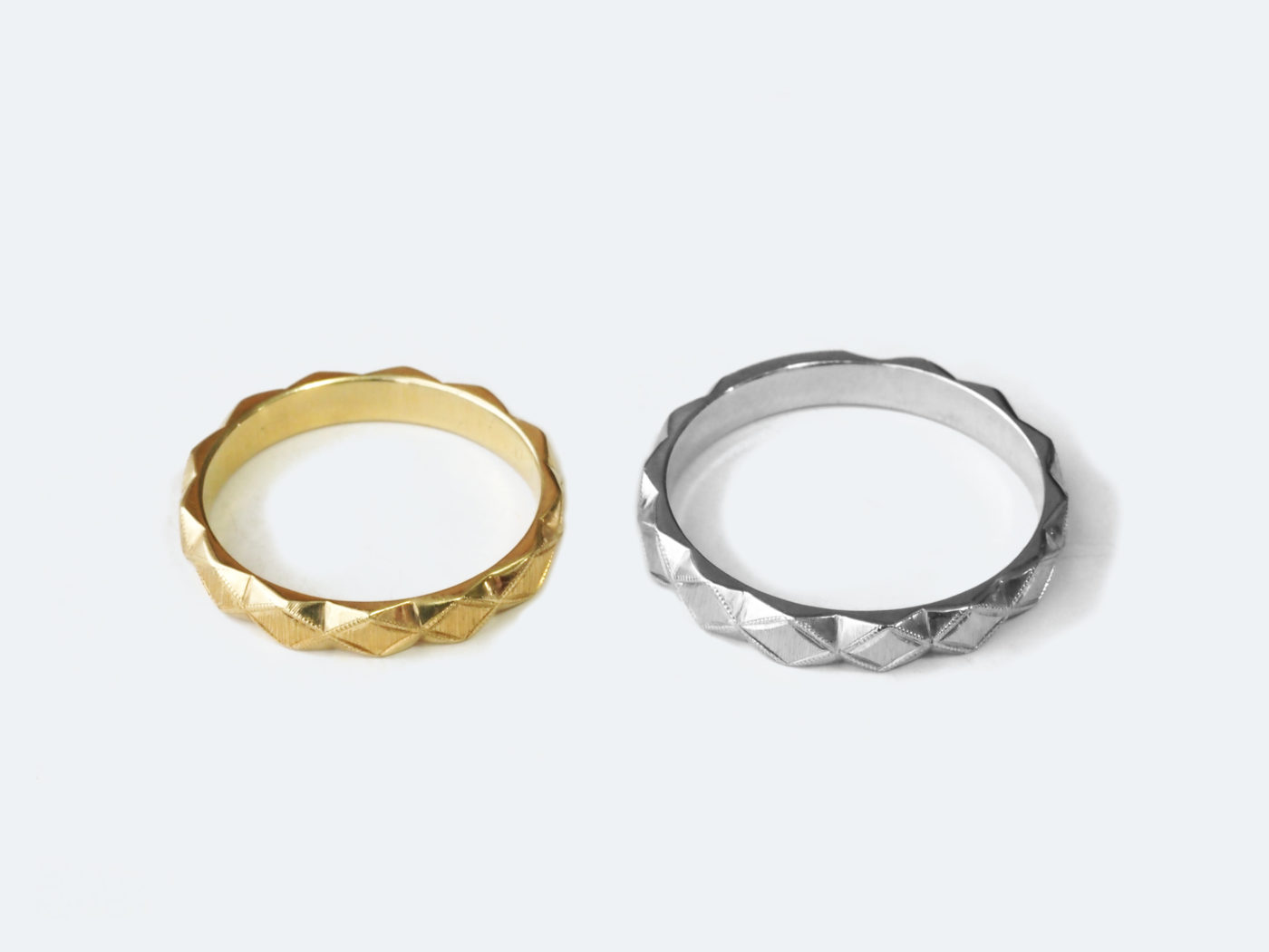 【イタリア フィレンツェ彫り マリッジリング】Marriage ring-001 | treSensi | ジュエリー作家によるイタリア